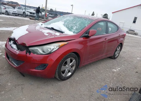 2013 Hyundai Elantra Gls из США, поврежденный, VIN 5NPDH4AE7DH255314